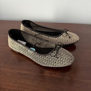 BRAND NEW Chinese Laundry, Women Shoes, Ballet, Black Tan Flat Size 6